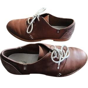 Ahnu Emery Oxford Leather & Suede Preppy Size 8